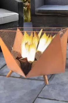 Image of XXL Metal Fire Pit Bowl With Poker