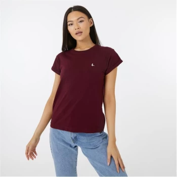 Image of Jack Wills Endmoor Boyfriend T-Shirt - Damson