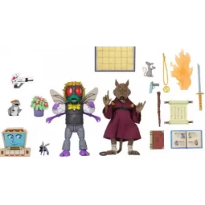 Image of NECA Teenage Mutant Ninja Turtles Cartoon Splinter and Baxter 2 Pack Ultimate 7" Scale Action Figure