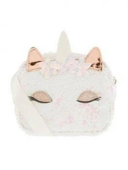 Image of Monsoon Girls Mirage Sequin Unicorn Multi Use Bag - Silver