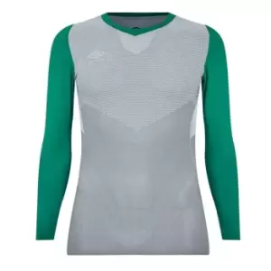 Image of Umbro pro Long Sleeve Baselayer Top Mens - Green