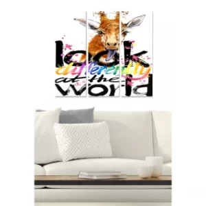 Image of MDF625774523 Multicolor Decorative MDF Painting (3 Pieces)