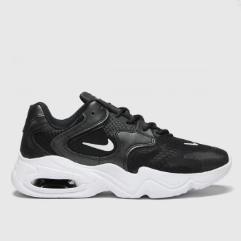 Image of Nike Black & White Air Max 2x Trainers