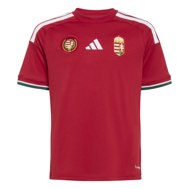 Image of adidas Hungary Home Shirt World Cup 2026 Juniors Red/White unisex 9-10 Years