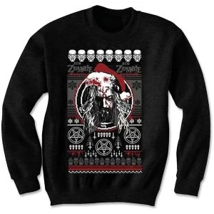 Image of Rob Zombie - Bloody Santa Unisex Small Sweatshirt - Black
