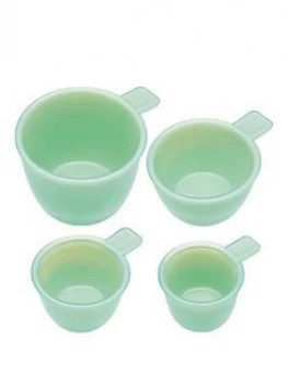 Image of Kitchencraft Set Of 4 Milk Glass Measuring Cups