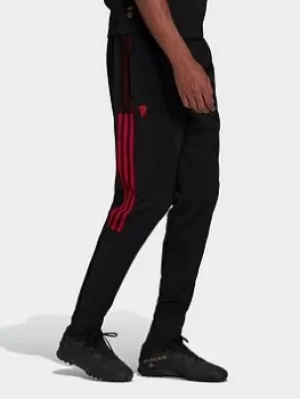 Image of adidas Manchester United Woven Tracksuit Bottoms, Black, Size L, Men