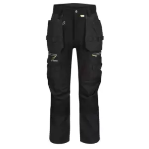 Image of Regatta Mens Infiltrate Softshell Stretch Work Trousers (44R) (Black)