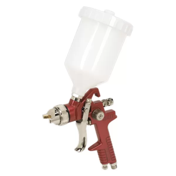 Image of Genuine SEALEY HVLP741 HVLP Gravity Feed Spray Gun 1.3mm Set-Up