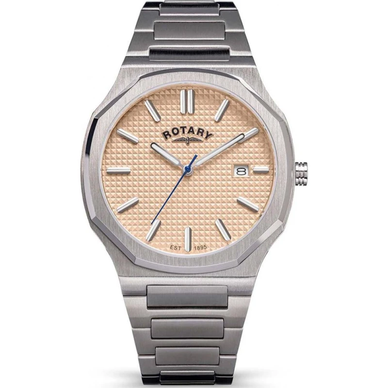 Image of Rotary Mens RGB10019-31 Heritage 40mm Quartz Watch in Silver Silver Male One Size