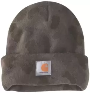 Image of Carhartt Camo Watch Beanie, green-brown, green-brown, Size One Size