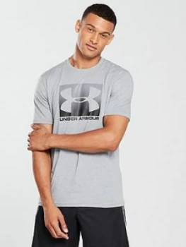 Image of Urban Armor Gear Boxed Logo Sportstyle T shirt Light Steel Heather Size S Men