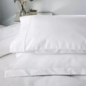 Image of Belledorm Ultralux 1000 Thread Count Housewife Pillowcase (Pair) (One Size) (White) - White