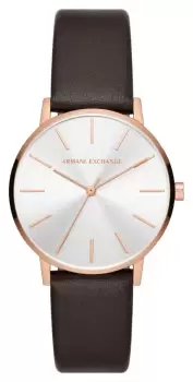 Image of Armani Exchange AX5592 Womens (36mm) Silver Dial / Brown Watch