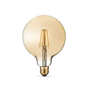 Image of electriQ Smart Filament Bulb Large Round E27 Amber 5w