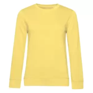 Image of B&C Womens/Ladies Organic Sweatshirt (M) (Blazing Yellow)