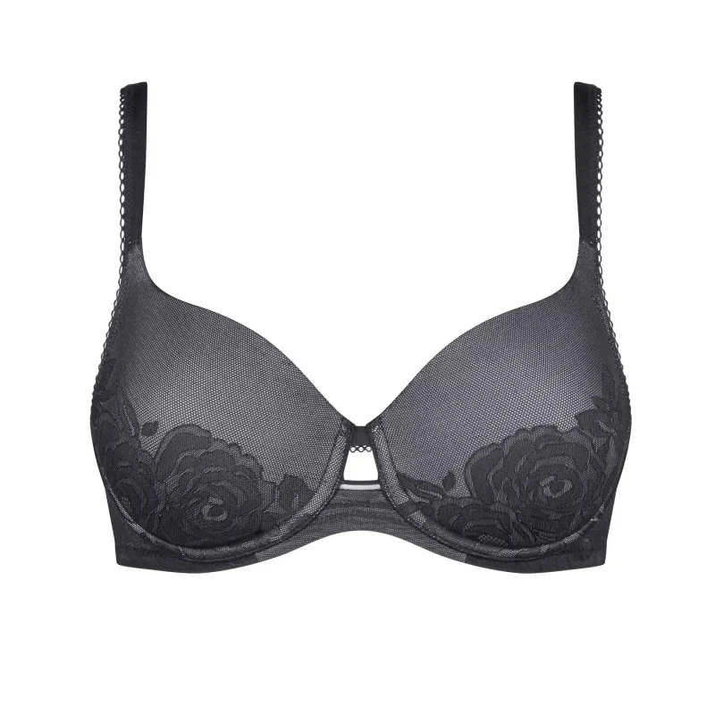Image of Triumph Womens bra Triumph Wild Rose Sensation WP Noir Female 85F