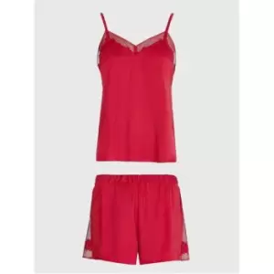 Image of Tommy Hilfiger Shorts and Tank Top Pj Set - Red