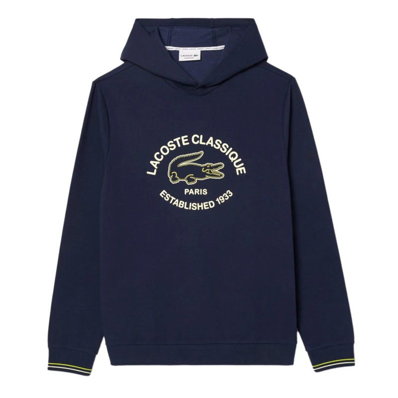 Image of Lacoste Fleece Loungewear Hoodie Navy male XS