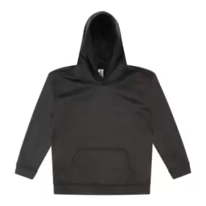 Image of AWDis Just Hoods Kids Sports Polyester Hoodie (12-13 Years) (Jet Black)