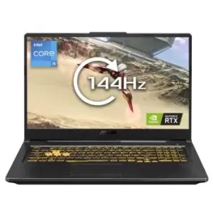 Image of Asus TUF Gaming F17 Core i5 8GB 512GB SSD RTX 3050Ti 17.3" FHD Windows 10 Home Gaming Laptop