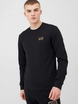Image of Emporio Armani EA7 Core ID Logo Sweatshirt Black Size M Men