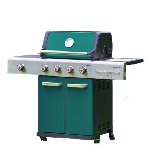 Image of Outback Jupiter 4-Burner Hybrid Barbecue - Green