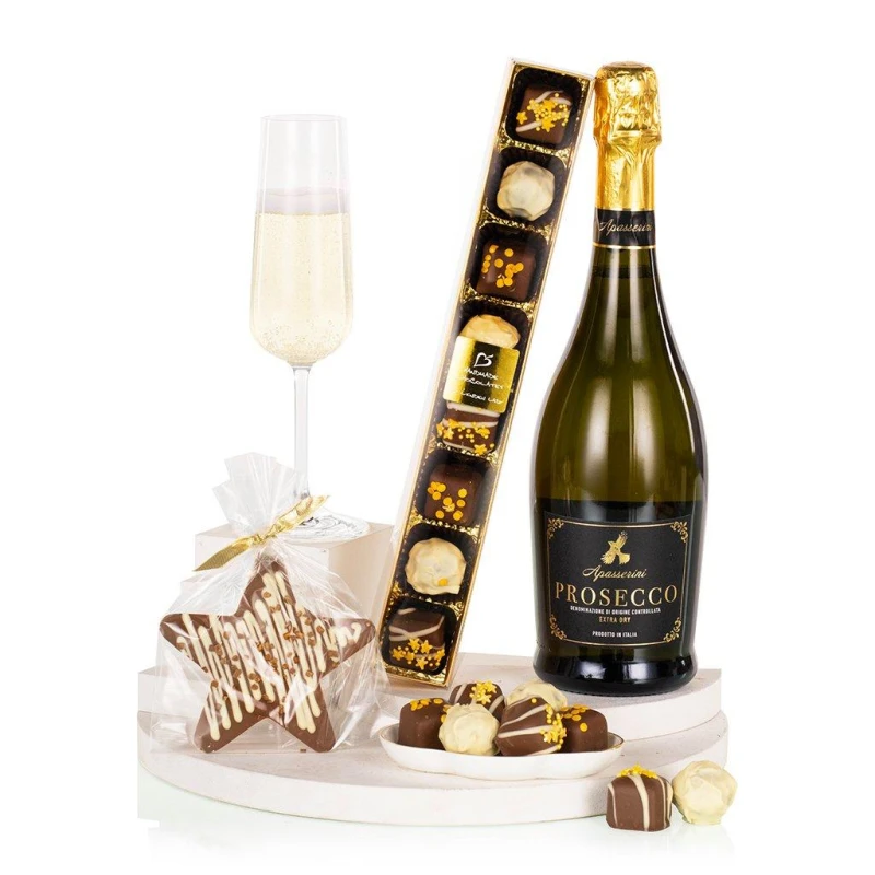 Image of Virginia Hayward Virgina Hayward Luxury Prosecco & Chocolates Multi unisex Small