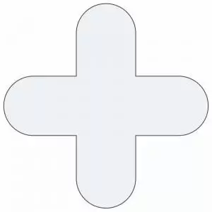 Image of Floor Signals - H.300 x W.300 - Pack of 50 - White