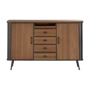 Image of Fir wood 4 Drawer Cabinet