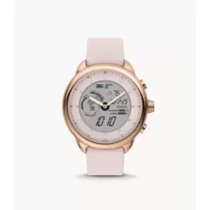 Image of Fossil Gen 6 Wellness Edition Hybrid Smartwatch Blush Silicone - Nude