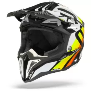 Image of Airoh Aviator 3 Rainbow White Graphic 2XL