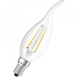 Image of OSRAM LED (monochrome) EEC A++ (A++ - E) E14 Candle angular 2 W = 25 W Warm white (Ø x L) 35mm x 120 mm Filament