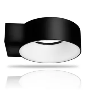 Image of Phoebe LED Wall Light 8W Polo Cool White 120° Diffused Black IP65