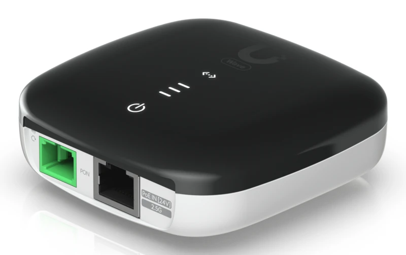 Image of Ubiquiti WaveFiber ONU network media converter 2488 Mbps 1490 nm Bla