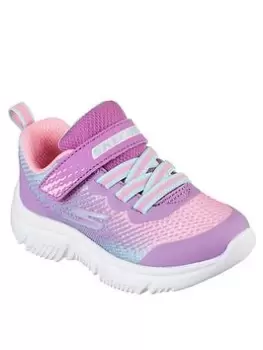 Image of Skechers GO RUN 650 TODDLER GIRLS TRAINERS, Purple, Size 4 Younger