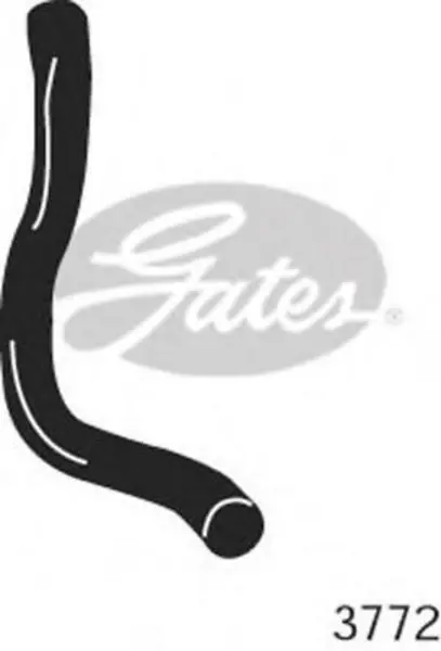 Image of Curved Radiator Hose 360mm X 33 Gates 3772