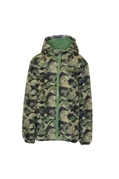Image of Camo Logo AOP Puffer Jacket