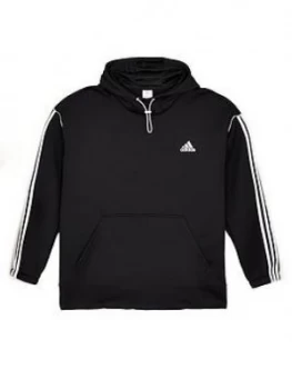 Image of Adidas Plus Iw Hooded Sweat, Black, Size 2XL, Men