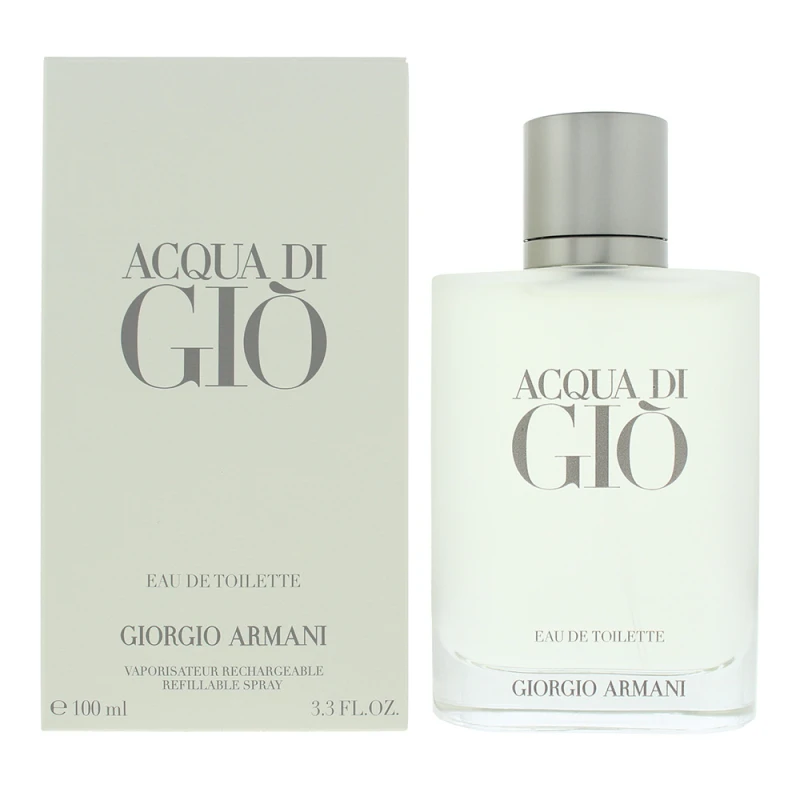 Image of Armani Acqua di Gio Eau de Toilette refillable for men 100ml