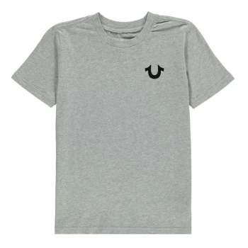 Image of True Religion Horseshoe Crew T Shirt - Grey