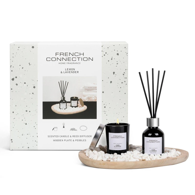 Image of French Connection French Connection Lemon & Lavender Candle GiftSet Candles 55g None 41726090000