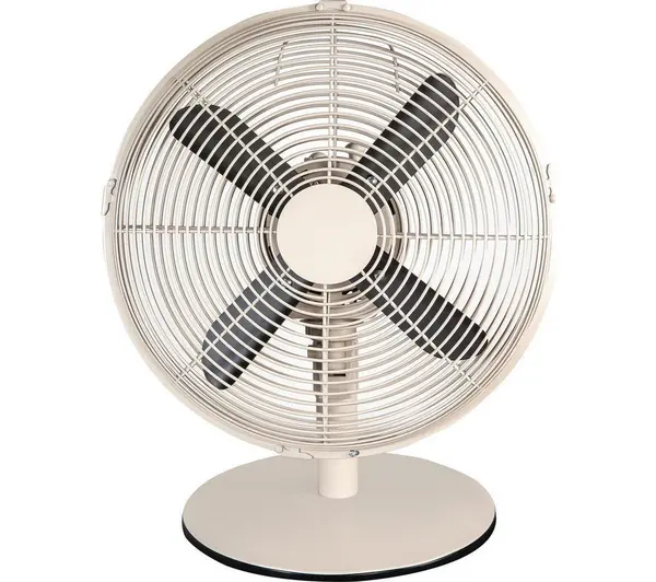 Image of Russell Hobbs RHMDF1201GR 12" Desk Fan - Brushed Greige, Cream,Silver/Grey 5056233982922