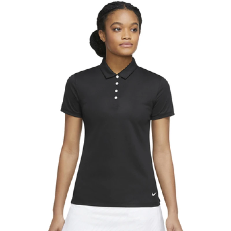 Image of Nike Victory Solid Polo Shirt Black female