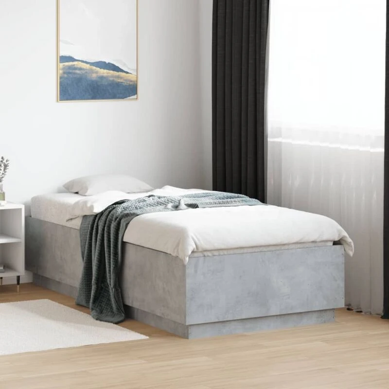 Image of VIDAXL Vidaxl - Bed Frame without Mattress Concrete Grey 90x190cm Single 8721012274891