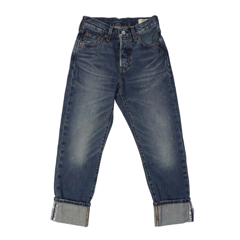 Image of Levis Womens Mid Rise Structured Straight Leg Jeans Gold Digg Slvdg female 23 L30