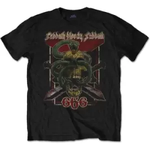 Image of Black Sabbath - Bloody Sabbath 666 Unisex Small T-Shirt - Black