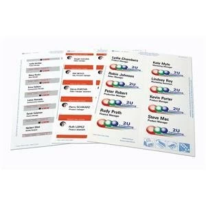 Image of Original Avery Laser Name Badge Refill White Pack of 200