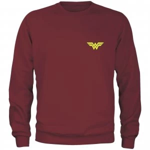 Image of DC Wonder Woman Unisex Sweatshirt - Burgundy - S