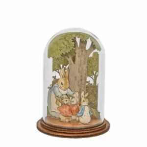 Image of Mrs. Rabbit with Flopsy, Mopsy, Cotton Tail and Peter Wooden Figurine